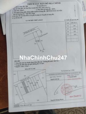 Tôi Chủ Đất Cần Bán Gấp 132m2 780 Triệu