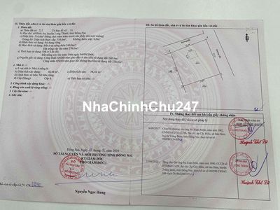 chính chủ cần bán lô đất 2 mặt tiền xã Bình An, Long Thành