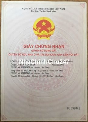 Chính chủ bán lô đất đẹp đường Trần Khánh Dư, Phường 8, TP.Đà Lạt