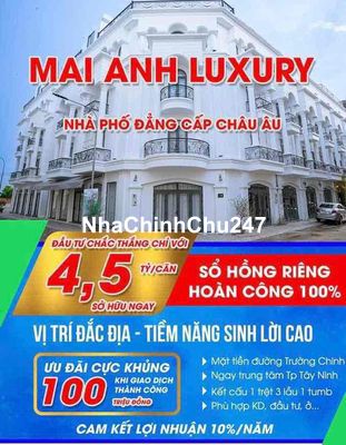 NHÀ PHỐ 1 TRỆT + 3 LẦU PHƯỜNG 3 THÀNH PHỐ TÂY NINH