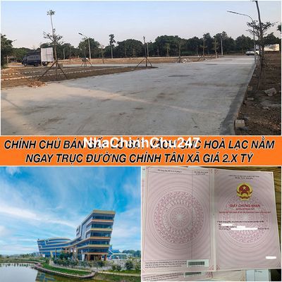 Chính chủ bán gấp lô đất sát vách khu CNC Hoà Lạc, giá chỉ 2.x Tỷ