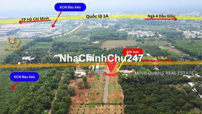 Bán đất 108m2 sát KCN Bàu Xéo, liền kề Vành Đai 4,  chỉ 990 triệu TL