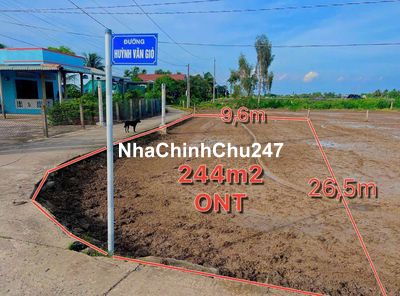 590tr - 244mv đất thổ cư 100%