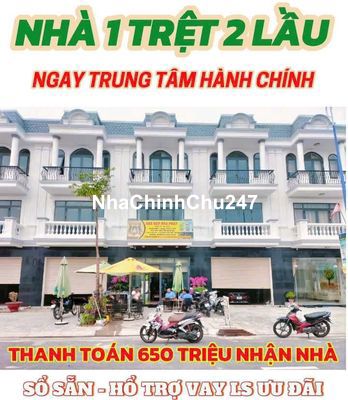 5 căn liền kề, 1trệt 2 lầu, sổ riêng, ngay TTHC, Bàu bàng,Bình Dương