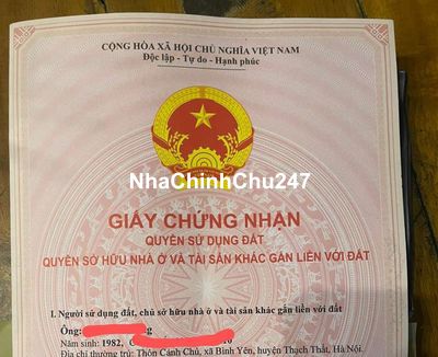 Đất sổ đỏ chính chủ. Ô tô. Lô góc. 3 mặt tiền.