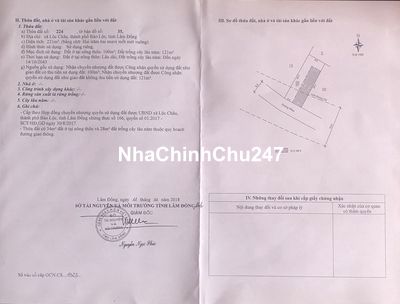 BÁN ĐẤT HẺM 777 QL 20,Lộc Châu,Bảo Lộc-gần nhà nghỉ Long Vũ. Giá 1.85T