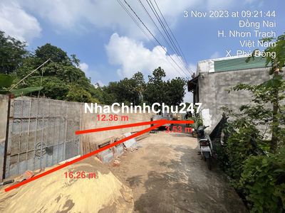 (Phát Mại) 405m2 Nhơn Trạch thỗ cư - cách phà 6KM