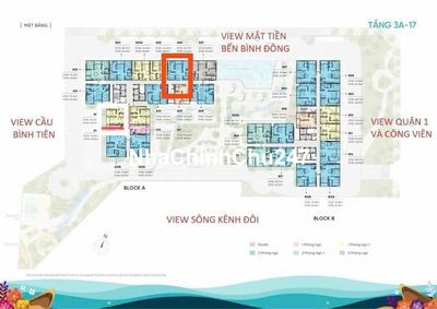 Chính chủ gửi bán căn hộ D-Aqua 2PN 3ty3 view Bến Bình Đông