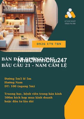 Chính chủ cần bán đất đường Bầu Cầu 21, Nam Cẩm Lệ Giá tốt