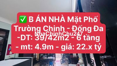 Bán nhà trường chinh DT:4.9m - 6 tầng quận đống đa,hà nội