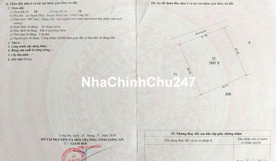 Chủ gửi bán 1887m2 full thổ mặt tiền sông