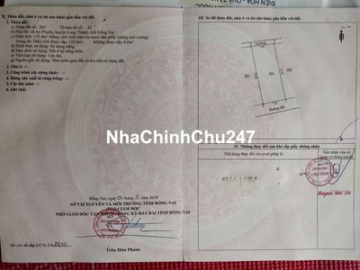 Chính chủ cần bán Đất, nở hậu, 2 mặt tiền, đường xe hơi