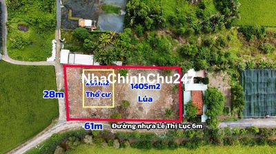 CHỦ GỬI BÁN 1700M2 CÓ 297M2 THỔ, MT ĐƯỜNG Ô TÔ, SHR, GIÁ RẺ 4,7TR/M2