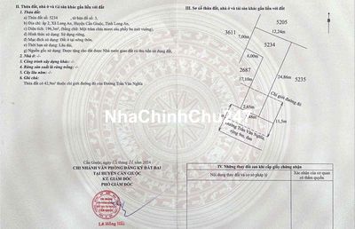 Chinhs chủ cần bán MT Trần Văn Nghĩa 196m2 Thổ cư