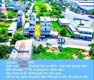 CHÍNH CHỦ BÁN GẤP 105m2 GẦN TRƯỜNG HỌC GIÁ 1tỷ765 NGAY TRONG TUẦN