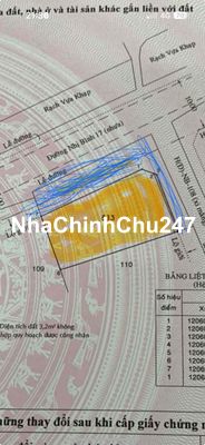 Chính chủ bán đất biệt thự siêu đẹp 2 mặt tiền đường nhựa Nhị Bình 17