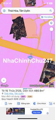 đất mặt tiền dt 746 thái hoà