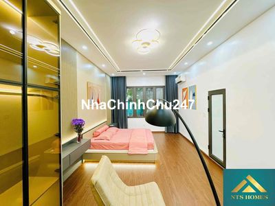 Nhỉnh 5,5 tỷ có nhà đẹp đầu Đê T.K.Chân-Nội thất 5 sao-Sổ 45m*3T,MT5M