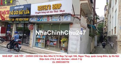 CHÍNH CHỦ Cần Bán Nhà Vị Trí Đẹp Tại Ngọc Thụy, Long Biên, Hà Nội