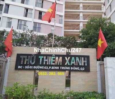 Bán chung cư thủ thiêm xanh quận 2. căn 3PN+2WC giá 3.2 tỷ