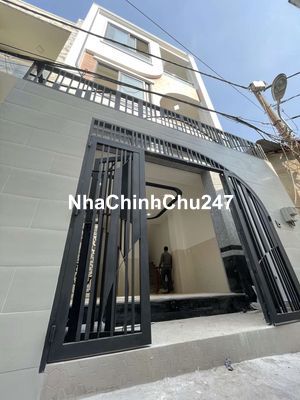 Bán nhà hẻm 286 bà hom phường 13 quận 6 trệt 2 lầu sàn mái BTCT