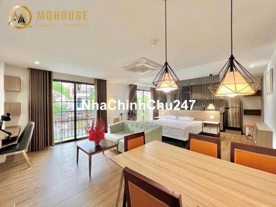 Studio 40m2 ban công lớn máy giặt riêng ngay Công Trường Dân Chủ