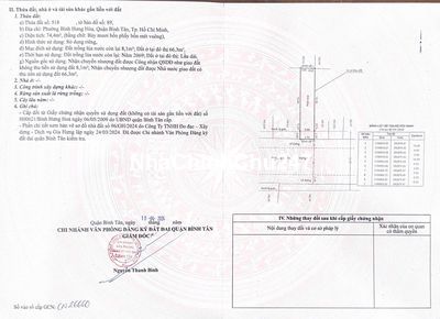 Bán Đất Mặt Tiền Đs7 Bình Hưng Hòa Bình Tân 74m2 Giá 6 Tỷ 200