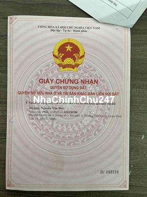 ĐẤT CHÍNH CHỦ