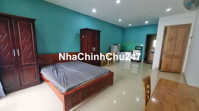 Căn hộ full nội thất có thể ở 3 bạn nằm gần chợ Bắc Mỹ an