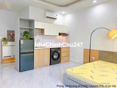 CHDV - Dạng Studio Full NT ngay Đường số 9 KDC Cityland P10 Q Gò Vấp