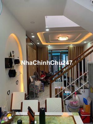 Chính chủ. Nhà 1 trệt 1 lầu. Nhà đẹp Hẻm 133 Quang Trung P10 DT 4 x 12