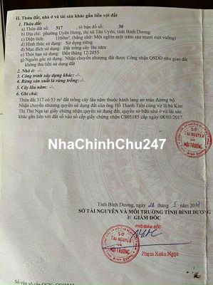 Chính chủ cần bán đất trong cụm CN Uyên Hưng