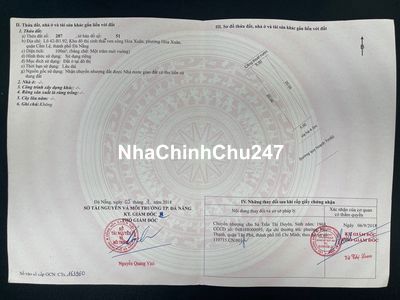 Chính chủ Cần bán 01 lô đất B1.92 lô 42 Khu ĐTST Hoà Xuân