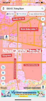 Bán lô đất ngay cổng kcn Bàu Xéo 2 Xã Đồi 61, Trảng Bom, Đồng Nai