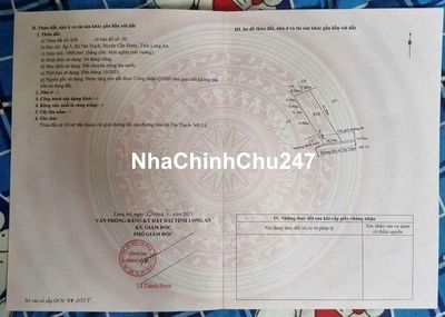 chính chủ gửi bán 1000mv Mặt Tiền Liên xã Tân Trạch - Mỹ Lệ