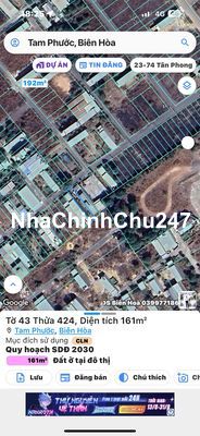 CHÍNH CHỦ Cần Bán Nhanh Lô Đất Vị Trí Đẹp Tại P. Tam Phước