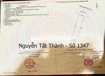 bán đất số nhà 1347 nguyễn tất thành