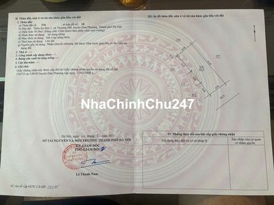 Chính chủ bán 95.9m2 gần đầm Phung xã Thượng Mỗ