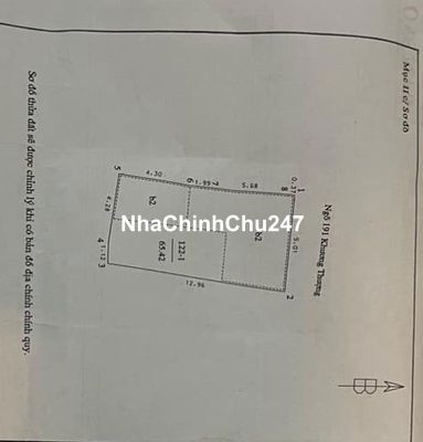 Chính chủ bán đất mặt ngõ 191 Khương Thượng - Đống Đa giá 13 tỷ