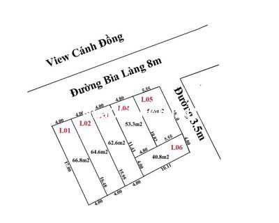 CC MỞ BÁN 52,7m2 ĐẤT BÌA LÀNG BẮC THƯỢNG, QUANG TIẾN, SÓC SƠN, HN