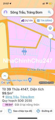 bán đất nền thác đá hàn sông trầu