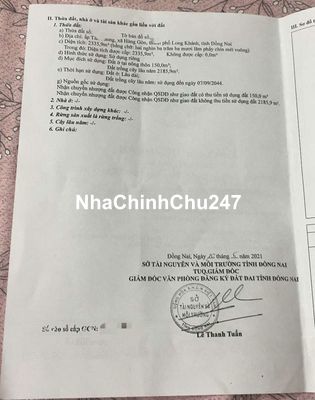 CẦN BÁN 2,3 SÀO, CÓ SẴN THỔ CƯ GIÁ 3,4 TỶ TL