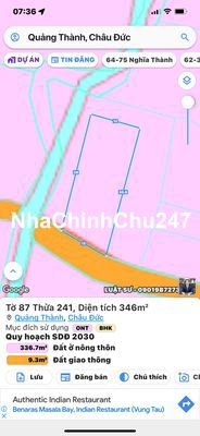 đất ngộp chính chủ. 346m vuông đất 2mt view suối. Full tiện ích 900m.