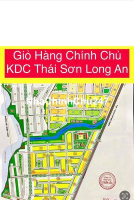 Giỏ hàng KDC Thái Sơn,Long Hậu Sổ Hồng Riêng, Ngay KDC hiện hữu