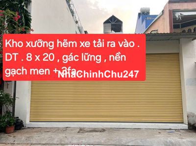 CHÍNH CHỦ - KHO XƯỞNG HXT TÂN HƯƠNG - 8X20 - C4 - HÌNH THẬT 100%