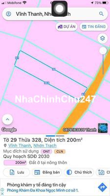 🌈Bán đất chính chủ - ngay trung tâm xã Vĩnh Thanh - Nhơn Trạch - Đồng