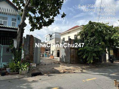 Mặt tiền Đ.Tân Xuân 3,bán lô đất thổ cư DT: 7 x 22 (CN: 157m2)