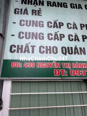 Nhà mt số 439 nguyễn thị rành ngay góc ngã ba vip