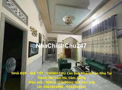 CHÍNH CHỦ Cần Bán Nhanh Căn Nhà Tại Thanh Hà, Lâm Hà, Lâm  Đồng