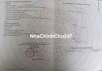 TÔI CHÍNH CHỦ CẦN BÁN LÔ ĐẤT 500M2 SAU KHU CN MINH HƯNG HÀN QUỐC